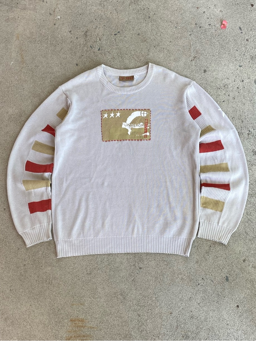 Y2k Striped M-80 Sweater